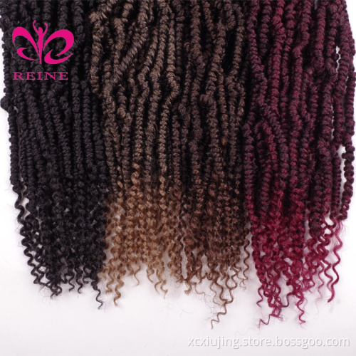 REINE 14inch spring twist hair Crochet Braids Most popular Small Crochet Braids  twist bomb twist crochet hair